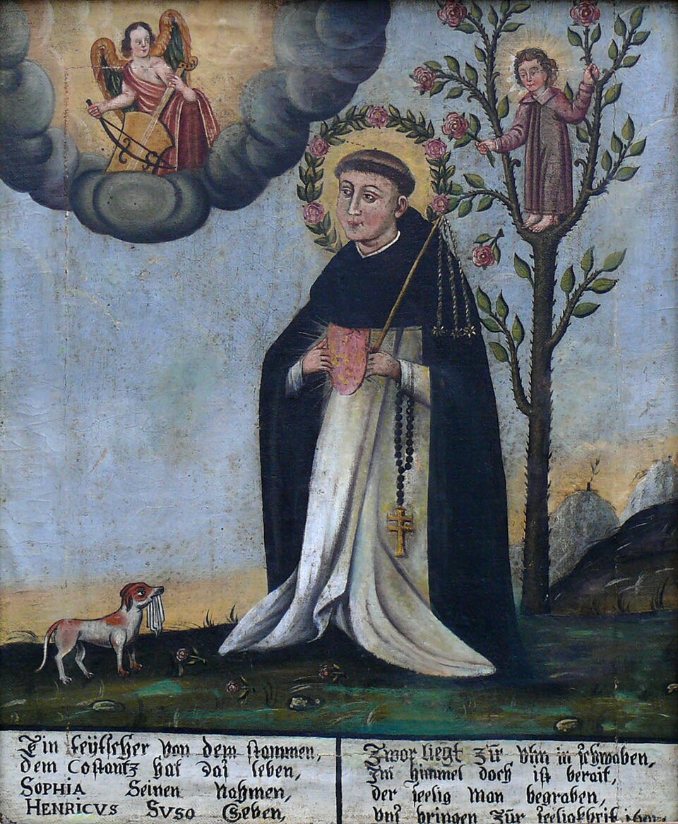 A 17th-century painting of the mystic Henry Suso.