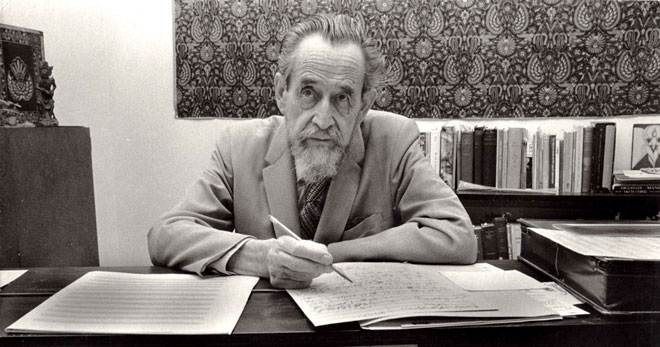 A photograph of the astrologer Dane Rudhyar.