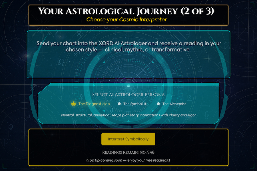 Choose Your Cosmic Interpreter - Step 2